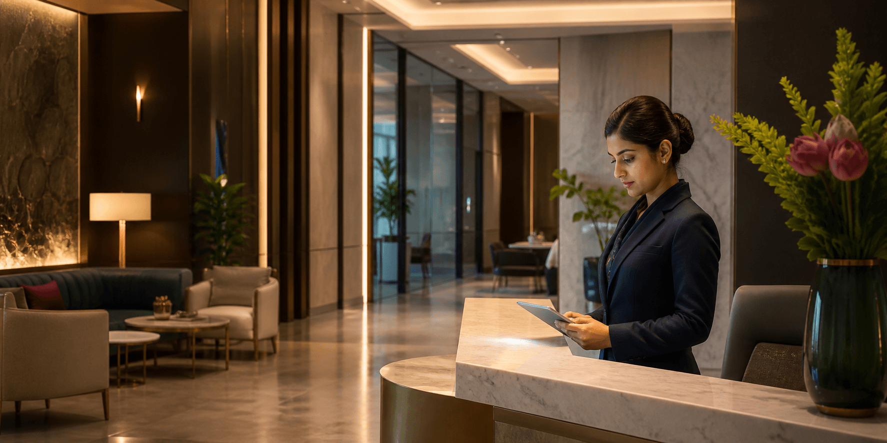 Refined Prime reception and wellness lounge